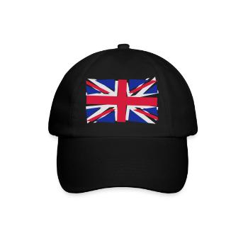 Crazy Union Jack - Baseballkappe - Schwarz/Schwarz - Vorne