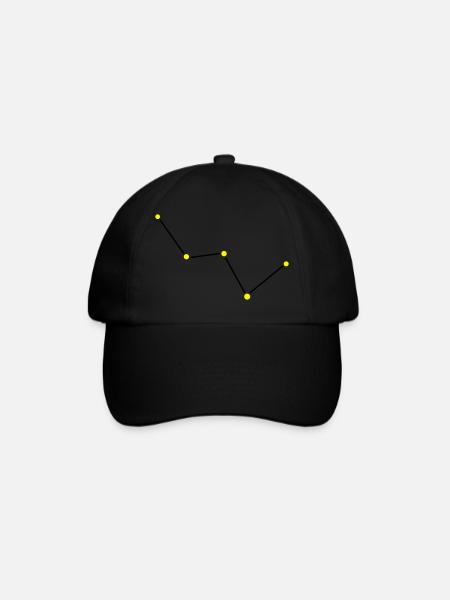 Star constellation Cassiopeia - Casquette classique - noir/noir