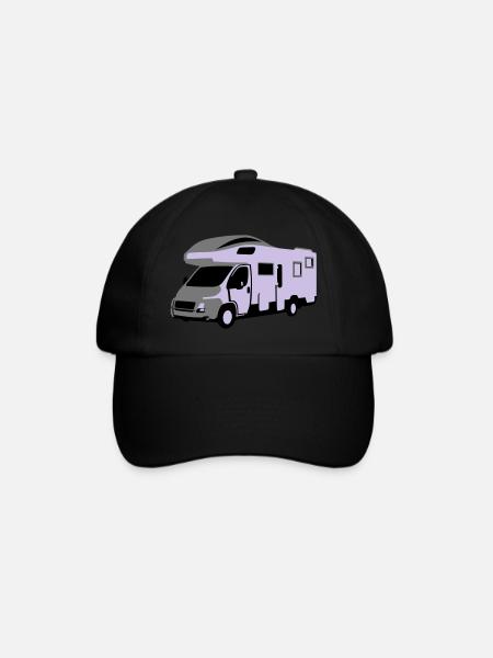 Wohnmobil - Baseballkappe - Schwarz/Schwarz