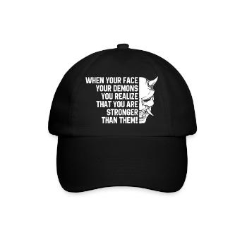 Demon Quote - Baseball Cap - black/black - Front