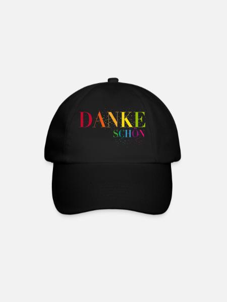 Ein Herzliches Dankeschön sagen - Baseballkappe - Schwarz/Schwarz