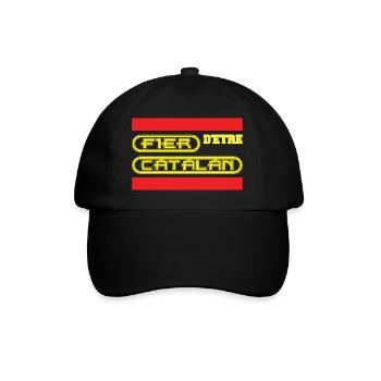 Fier d'être catalan - Casquette classique - noir/noir - Devant