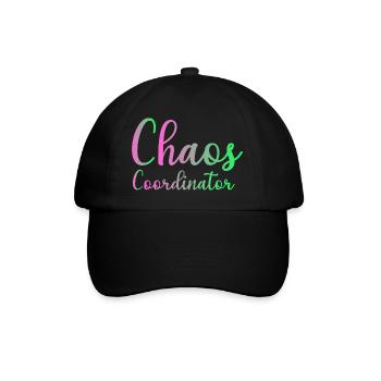 Chaos Coordinator Manager Boss Boss Mom Dad Office - Casquette classique - noir/noir - Devant