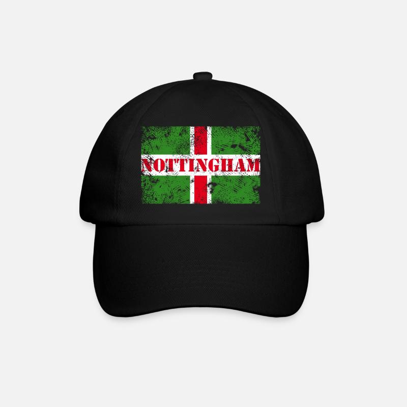Nottingham Vintage - Baseballkappe - Schwarz/Schwarz