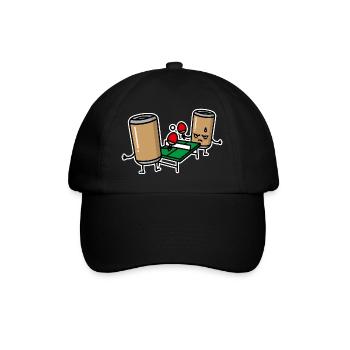 Bière Pong Cartoon Ping Ping Pong Ping Pong Ping - Casquette classique - noir/noir - Devant