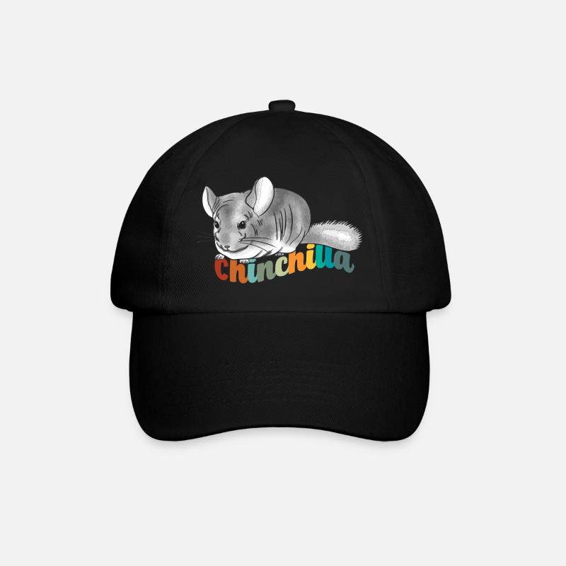 Chinchilla - Baseballkappe - Schwarz/Schwarz