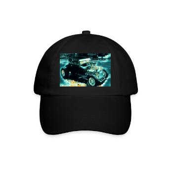 Auto - Baseballkappe - Schwarz/Schwarz - Vorne
