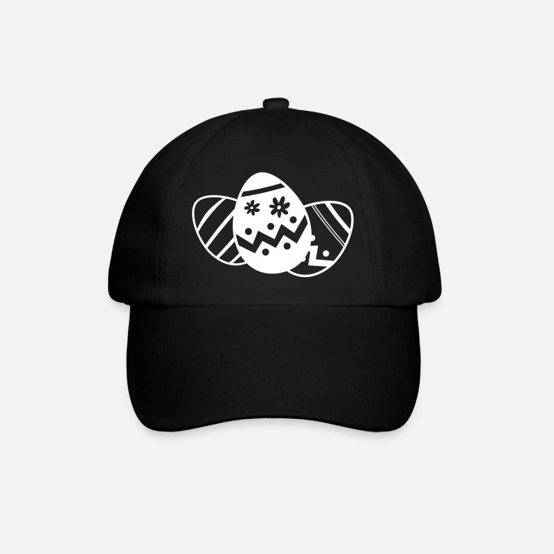 Oeufs de Pâques oeufs oeufs de Pâques - Casquette classique - noir/noir
