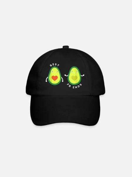 Avocado Trend 2021 - Best Friends - Baseballkappe - Schwarz/Schwarz