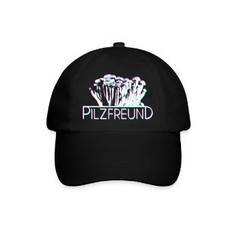 Pilze Bunt - Baseballkappe - Schwarz/Schwarz - Vorne