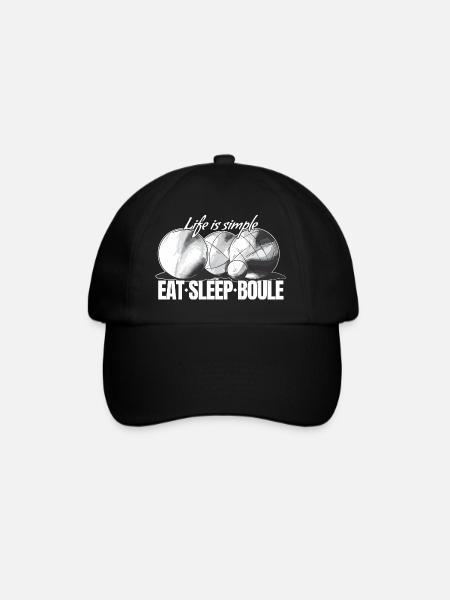 Boules balls for boules and petanque players - Baseball Cap - black/black