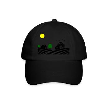 Traktor Farm - Baseballkappe - Schwarz/Schwarz - Vorne