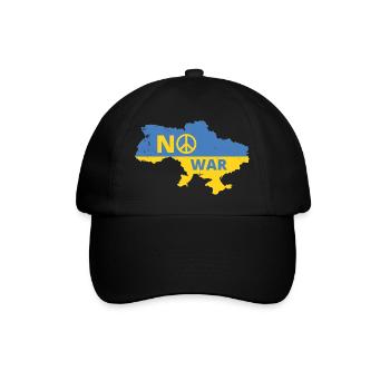 No was peace in Europe Ukraine мир Peace War - Baseball Cap - black/black - Front