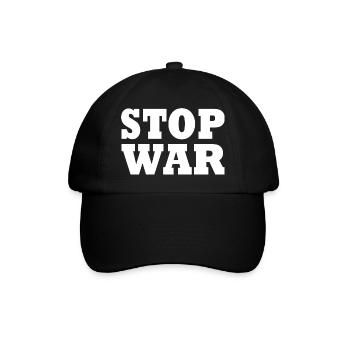 Stop war - Baseball Cap - black/black - Front