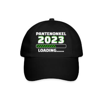Patenonkel 2023 Loading Taufpate - Baseballkappe - Schwarz/Schwarz - Vorne