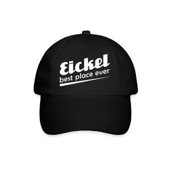 Eickel - Stadt best place ever - Baseballkappe - Schwarz/Schwarz - Vorne
