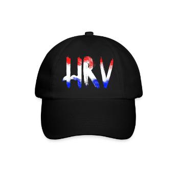 Croatie Croate Hrvatska Croatie Croates Croates Croates - Casquette classique - noir/noir - Devant