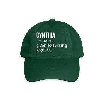 Cynthia un nom donné à Fucking Legends - Casquette classique - vert bouteille - Devant