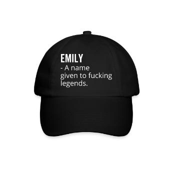 Emily un nom donné à Fucking Legends - Casquette classique - noir/noir - Devant