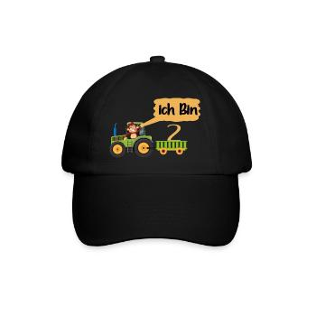 Ich bin 2 | Kindergeburtstag | zweiter Geburtstag - Casquette classique - noir/noir - Devant