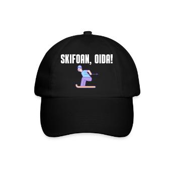 Skifoan, Oida - Baseballkappe - Schwarz/Schwarz - Vorne