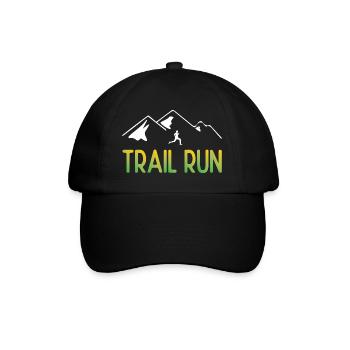 Trailrun - Baseballkappe - Schwarz/Schwarz - Vorne