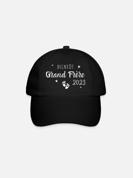 Bientôt grand frère 2023 - Casquette classique - noir/noir