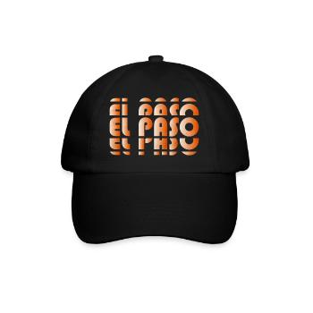 El Paso Gradient Grid - Baseballkappe - Schwarz/Schwarz - Vorne