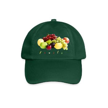 Früchte - Baseballkappe - Flaschengrün - Vorne