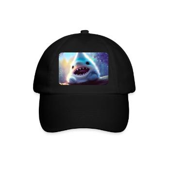 Requin à fourrure - Casquette classique - noir/noir - Devant