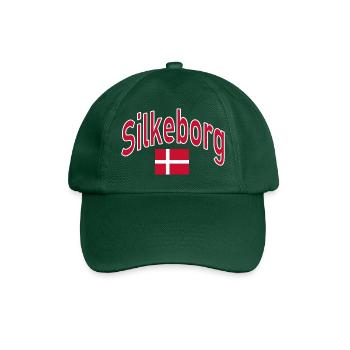Drapeau de Silkeborg Danemark - Casquette classique - vert bouteille - Devant