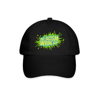 make racism wrong again - Baseballkappe - Schwarz/Schwarz - Vorne