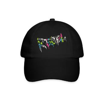 Rebel Rebels Drôle Musique Rétro Hip Hop Rocknroll - Casquette classique - noir/noir - Devant