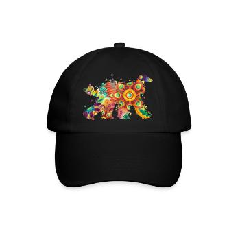 Afghaan Hound Hundebesitzer Geschenk Afghane Hund - Baseballkappe - Schwarz/Schwarz - Vorne