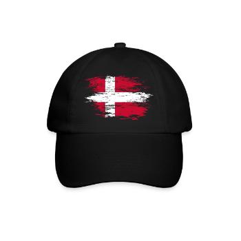 Denmark flag used - Baseball Cap - black/black - Front