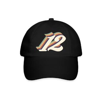 12e anniversaire vintage - Casquette classique - noir/noir - Devant