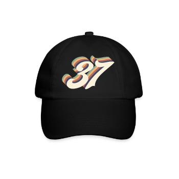 37th anniversary vintage - Baseball Cap - black/black - Front