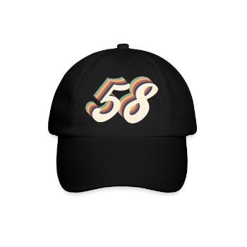 58th anniversary vintage - Baseball Cap - black/black - Front