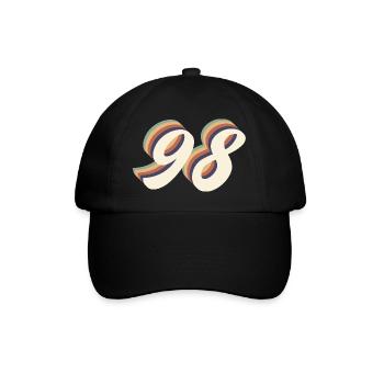 98th anniversary vintage - Baseball Cap - black/black - Front