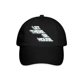 Music house dance let there be house gift - Baseball Cap - black/black - Front