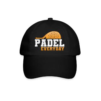 Padel Paddle Raquette Tennis Sport I Cadeau - Casquette classique - noir/noir - Devant