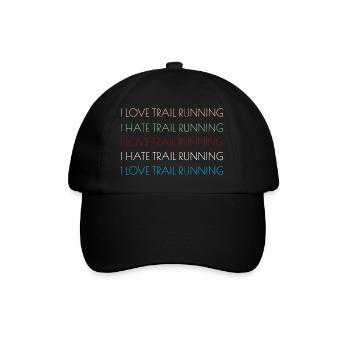 Trail Runner Running Jogging Jogger I Gift - Casquette classique - noir/noir - Devant