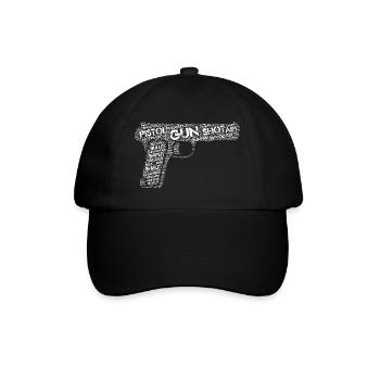 Pistol Gun - Baseball Cap - black/black - Front