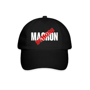 Macron dehors - Casquette classique - noir/noir - Devant