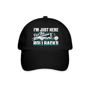 Je suis juste ici pour la dépanneuse Rollbacks Trucking - Casquette classique - noir/noir - Devant
