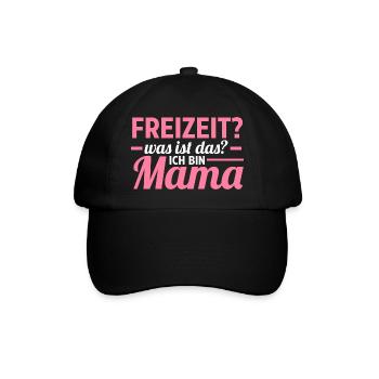 Mutter Muttertag Mama - Baseballkappe - Schwarz/Schwarz - Vorne