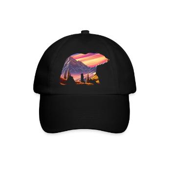 Hiking Mountain hikers Hiking Mountains Mountain hiking - Baseball Cap - black/black - Front