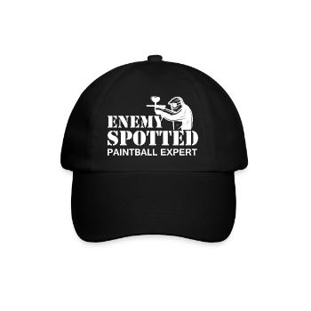 Paintball Airsoft - Baseball Cap - black/black - Front