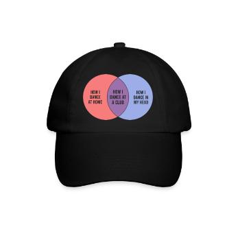 Diagramme de Venn Dancing Funny pour les danseurs - Casquette classique - noir/noir - Devant