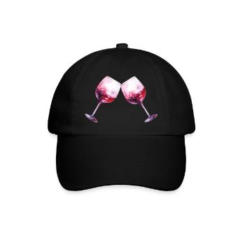 Verres à vin 2 - Casquette classique - noir/noir - Devant